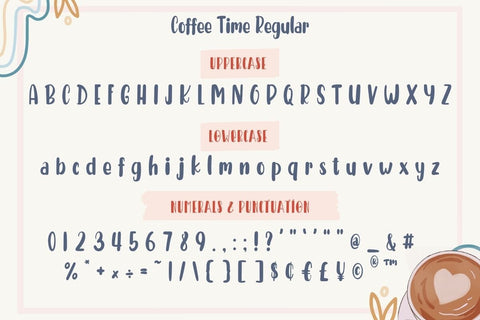 Coffee Time Font AnningArts Design 