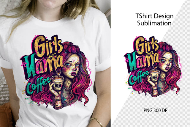 Coffee Tshirt Design. Coffee Lover. Mom life Sublimation. Sublimation Samaha Design 