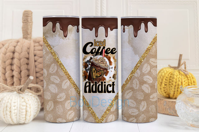 Coffee Tumbler Wrap, Skeleton Coffee Tumbler Sublimation Design, Coffee Tumbler PNG Sublimation BouDesign 