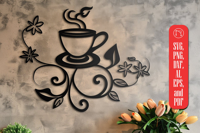Coffee Wall Decor Laser Cut SVG design SVG MD JOYNAL ABDIN 