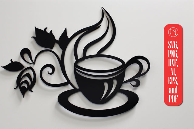 Coffee Wall Decor Laser Cut SVG design SVG MD JOYNAL ABDIN 