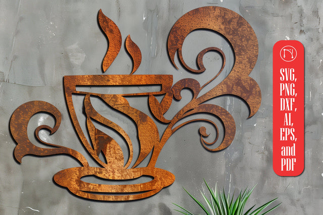 Coffee Wall Decor Laser Cut SVG design SVG MD JOYNAL ABDIN 