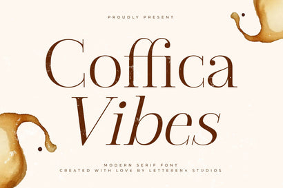 Coffica Vibes - Modern Serif Font Font Letterena Studios 