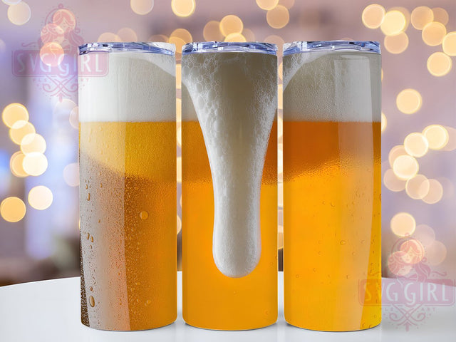 Cold Beer Lover Tumbler, Cold Beer Tumbler, 20oz Tumbler Wrap, Sublimation Design, Beer Lover Gift, Pint Glass Wrap, Brewery Cup Tumbler Sublimation SvggirlplusArt 