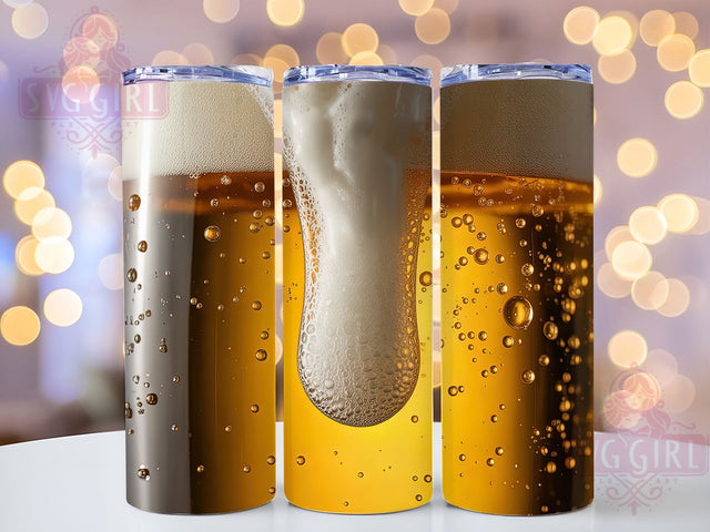 Cold Beer Lover Tumbler, Cold Beer Tumbler, 20oz Tumbler Wrap, Sublimation Design, Beer Lover Gift, Pint Glass Wrap, Brewery Cup Tumbler Sublimation SvggirlplusArt 