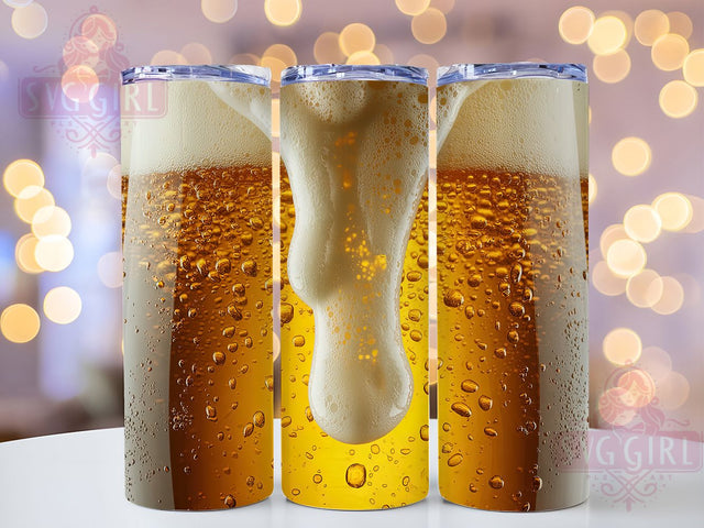 Cold Beer Lover Tumbler, Cold Beer Tumbler, 20oz Tumbler Wrap, Sublimation Design, Beer Lover Gift, Pint Glass Wrap, Brewery Cup Tumbler Sublimation SvggirlplusArt 