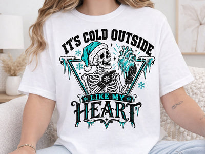 Cold Heart Skeleton Winter Christmas PNG SVG DesignDestine 