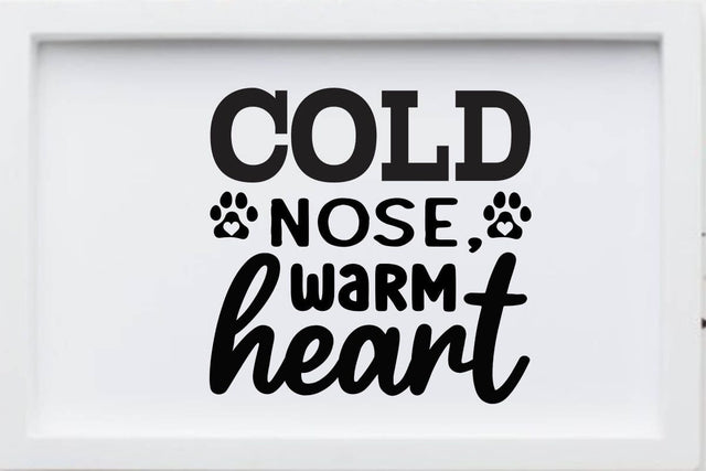 Cold nose warm heart SVG Angelina750 