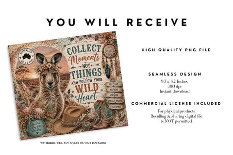 Collect Moments Wild Heart Tumbler Wrap Sublimation BijouBay 