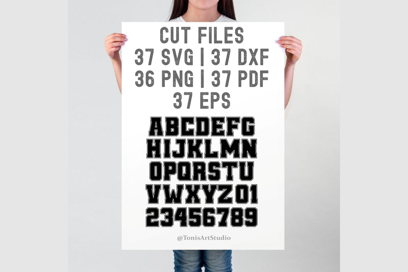 College Font Svg, Jersey Font Svg, Varsity Font Svg, Outline Font, Spo ...