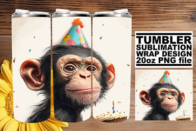 Color Burst Animal Bash: Sublimation Tumbler Design Sublimation afrosvg 
