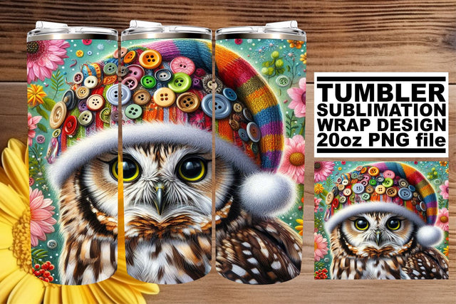 Color Burst Owl Tumbler Wrap: Bold Statement Sublimation afrosvg 