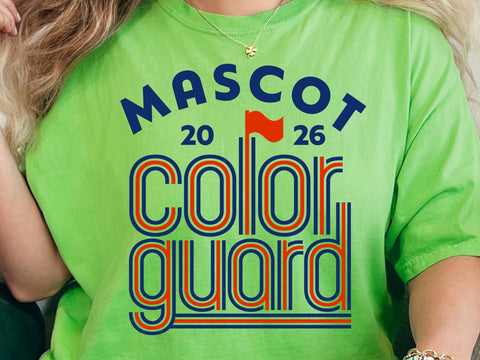 Color Guard SVG, Mascot Team Template Shirts SVG DesignDestine 