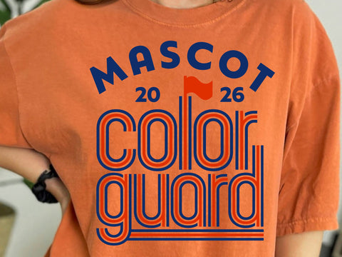 Color Guard SVG, Mascot Team Template Shirts SVG DesignDestine 