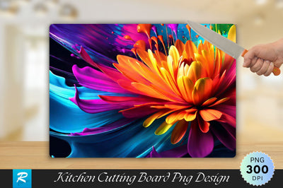Color Splash Series Background Cutting Board Sublimation Regulrcrative 