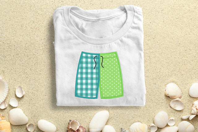 Colorblock Swim Trunks Shorts Applique Embroidery Embroidery/Applique DESIGNS Designed by Geeks 
