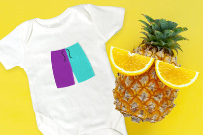 Colorblock Swim Trunks Shorts Mini Embroidery Embroidery/Applique DESIGNS Designed by Geeks 