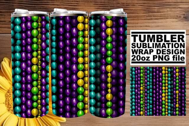 Colorful 3D Pattern Tumbler Art Sublimation afrosvg 