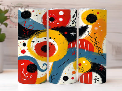 Colorful Abstract 20oz Tumbler Wrap, Colorful Art Design, Vibrant Pattern Mug, Modern Aesthetic Cup, Artistic Paint Swirl Wrap, Trendy Abstract Print, Sublimation Tumbler Wrap Sublimation Lara' s Designs 