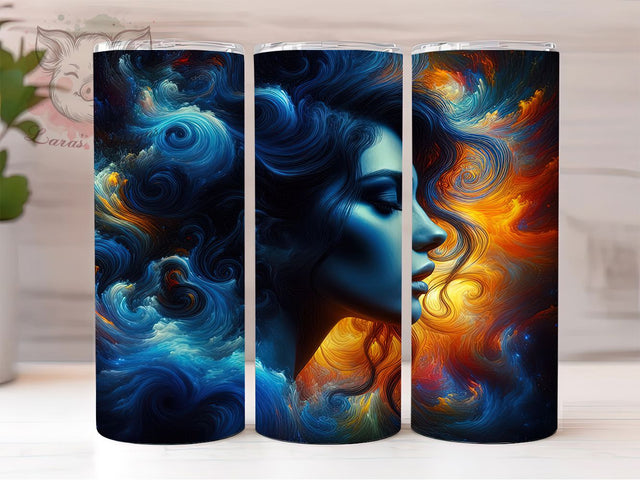 Colorful Abstract Art Tumbler, Bright Artistic Pattern, Abstract Art Tumbler, 20Oz Sublimation Wrap, Vibrant Pattern Design, Color Splash Art, Tumbler Sublimation Sublimation Lara' s Designs 