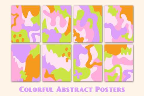 Colorful Abstract Posters Liquid Psychedelic Backgrounds Sublimation Rin Green 