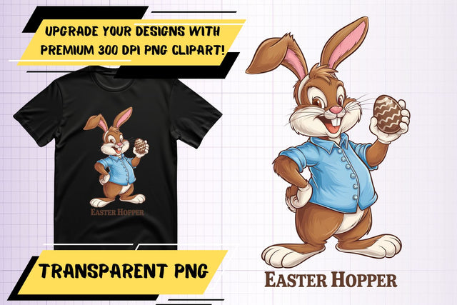 Colorful and clear PNG, for sublimation , Easter Bunny Sublimation HoodArtCraft 