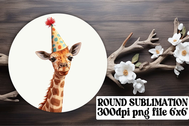 Colorful Birthday Animal Keychain & Coasters Sublimation afrosvg 