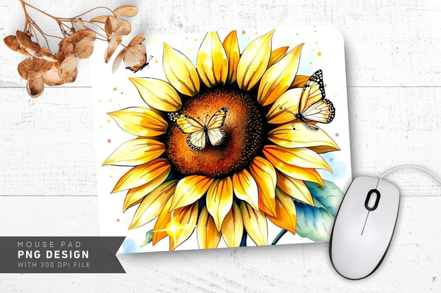 Colorful Blossom Escape Mousepad Sublimation Regulrcrative 
