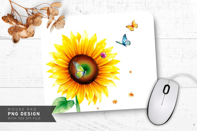 Colorful Blossom Escape Mousepad Sublimation Regulrcrative 