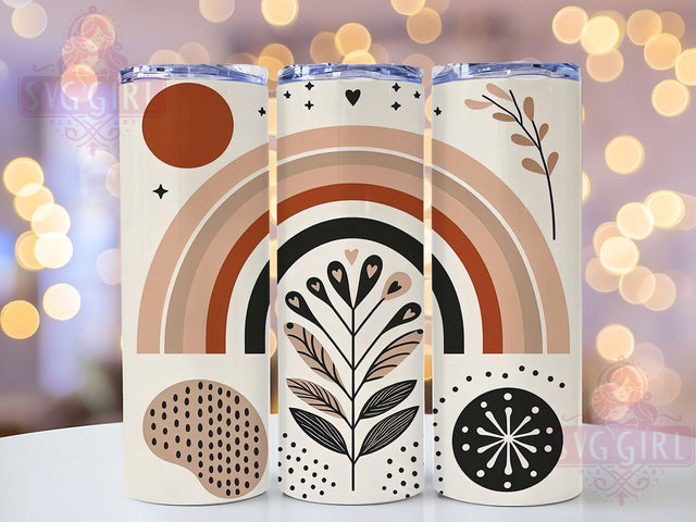 Colorful Boho Pastel Rainbow Tumbler, Colorful Bohemian Cup, 20Oz Tumbler Wrap, Sublimation Rainbow Design, Pastel Boho Drinkware, Hippie Style Tumbler, Rainbow Boho Mug Wrap Sublimation SvggirlplusArt 