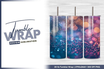 Colorful Bokeh Lights Blurred Festive Background Sublimation Regulrcrative 