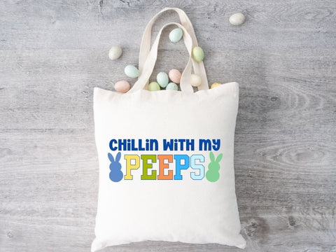 Colorful Boy Chillin With My Peeps Easter SVG PNG EPS DXF SVG So Fontsy VIP Design Shop 