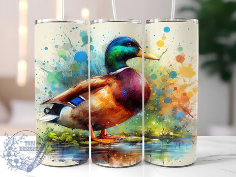 Colorful Canada Goose 20oz Skinny Tumbler, Goose Tumbler Png, Straight & Tapered Tumbler Wrap, Instant Digital Download Sublimation ToriDesigns 