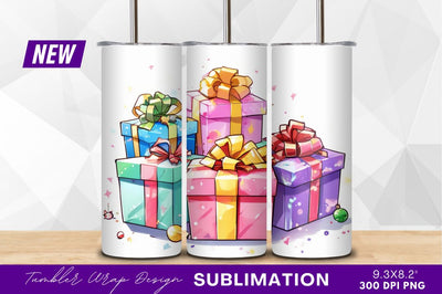 Colorful Cartoon Gift Boxes With Bows Sublimation Regulrcrative 