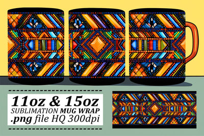 Colorful Celebration on Your Mugs Sublimation afrosvg 