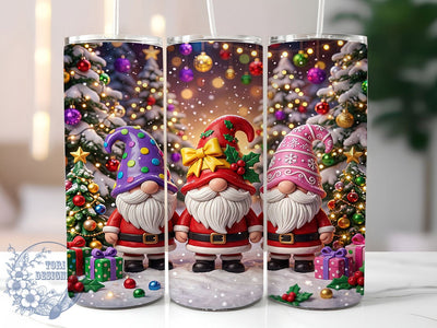 Colorful Christmas Gnomes 20oz Tumbler, Colorful Gnome PNG, Christmas Gnomes, Christmas Gnome, Gnome Tumbler, Gnome Tumbler Wrap, Colorful Gnomes PNG, 20oz Tumbler Wrap Sublimation ToriDesigns 