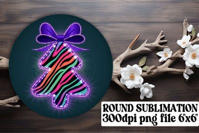 Colorful circle designs for keychains, ready for sublimation! , Neon Xmas Sublimation afrosvg 