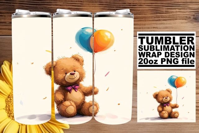 Colorful Critter Carnival: Watercolor Tumbler Wrap Sublimation afrosvg 