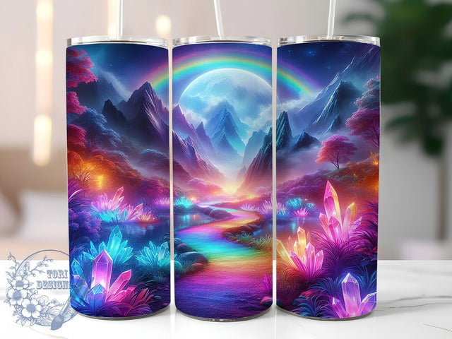 Colorful Crystal Gemstone Tumbler, Gemstone Pattern Design, Crystal Tumbler Wrap, 20Oz Wrap Design, Gem Sublimation, Colorful Gemstones, Sparkling Crystal Theme Sublimation ToriDesigns 