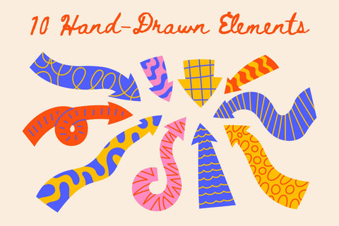 Colorful Curvy Arrows PNG Clipart Sublimation Rin Green 
