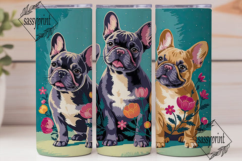 Colorful Dog Portrait Tumbler Wrap Sublimation sassyprint 