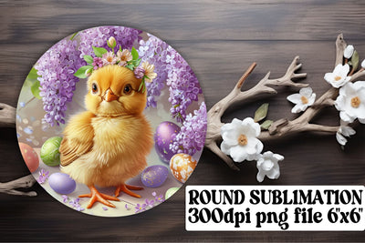 Colorful Easter 3D Ornaments Sublimation Selection - Circle, Keychain, Coaster Sublimation afrosvg 