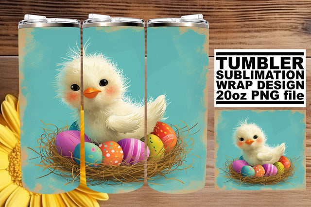 Colorful Easter Basket Bliss Tumbler Sublimation Sublimation afrosvg 