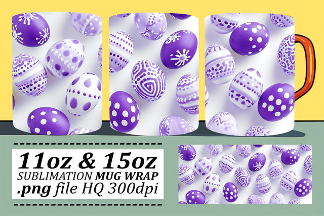 Colorful Easter Bunny Mugs | Spring Sublimation 11oz 15oz Sublimation afrosvg 