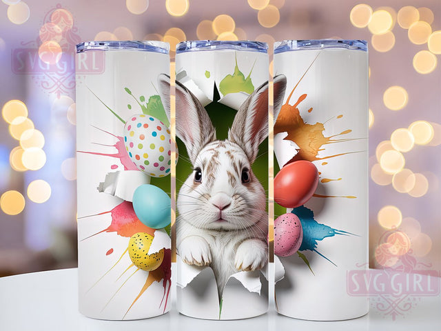 Colorful Easter Bunny Tumbler, Colorful Bunny Tumbler, Stylish 20oz Wrap, Sublimation Design, Trendy Gift Idea, Festive Bunny Wrap, Easter Holiday Tumbler Sublimation SvggirlplusArt 
