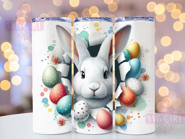 Colorful Easter Bunny Tumbler, Colorful Bunny Tumbler, Stylish 20oz Wrap, Sublimation Design, Trendy Gift Idea, Festive Bunny Wrap, Easter Holiday Tumbler Sublimation SvggirlplusArt 