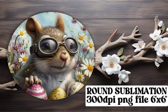 Colorful Easter Creatures Sublimation Assortment - Circle, Keychain, Coaster Sublimation afrosvg 