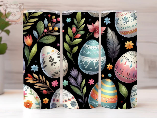 Colorful Easter Egg 20oz Tumbler Png, Sublimation Design, Happy Easter Tumbler Png, Digital Download PNG Sublimation Lara' s Designs 