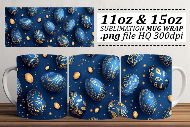 Colorful Easter Egg Cups | Spring Sublimation 11oz 15oz Sublimation afrosvg 