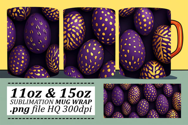 Colorful Easter Mug Designs | Spring Sublimation 11oz 15oz Sublimation afrosvg 